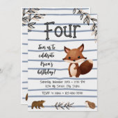 Invitation pour l'anniversaire des forêts et des é (Devant / Derrière)