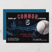 Invitation pour l'anniversaire des garçons de base (Devant / Derrière)