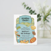 Invitation pour l'anniversaire des garçons en sac  (Debout devant)