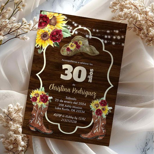 Invitation pour l'anniversaire des Roses de tourne