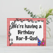 Invitation pour l'anniversaire d'été (Debout devant)