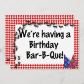 Invitation pour l'anniversaire d'été (Devant / Derrière)