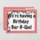 Invitation pour l'anniversaire d'été (Devant / Derrière)