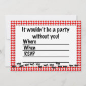 Invitation pour l'anniversaire d'été (Dos)