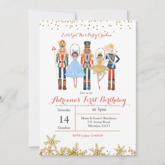 Invitation pour l'anniversaire d'hiver de Nutcrack (Devant)