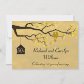 Invitation pour l'anniversaire d'or des oiseaux de (Devant)