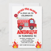 Invitation pour l'anniversaire du camion-feu, Invi (Devant)