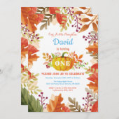 Invitation pour l'anniversaire du Citrouille d'aut (Devant / Derrière)