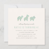 Invitation pour l'anniversaire du cookie animal -  (Devant)