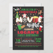 Invitation pour l'anniversaire du film de Noël (Devant)