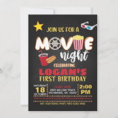 Invitation pour l'anniversaire du film - Rouge (Devant)