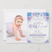 Invitation pour l'anniversaire du Flocon de neige (Devant)