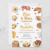 Invitation pour l'anniversaire du petit déjeuner B (Devant)