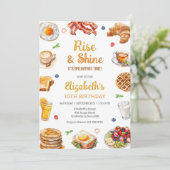 Invitation pour l'anniversaire du petit déjeuner B (Debout devant)