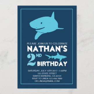 Invitation pour l'anniversaire du requin