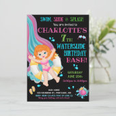 Invitation pour l'anniversaire du toboggan Splish (Debout devant)