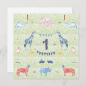 Invitation pour l'anniversaire d'un animal (Devant / Derrière)