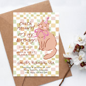 Invitation pour l'anniversaire d'un chat avec chat