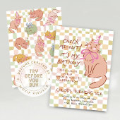 Invitation pour l'anniversaire d'un chat avec chat