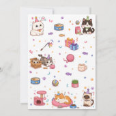 Invitation pour l'anniversaire d'une fille avec un (Dos)