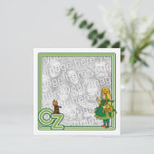 Invitation pour l'anniversaire d'une fille sur le (Debout devant)