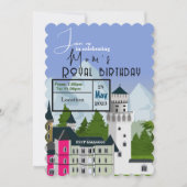 Invitation pour l'anniversaire royal de maman (Devant)