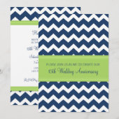 Invitation pour le 15e anniversaire Blue Lime Chev (Devant / Derrière)