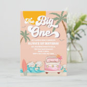 Invitation pour le 1er anniversaire Beach Surf (Debout devant)