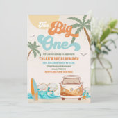 Invitation pour le 1er anniversaire Beach Surf (Debout devant)