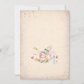 Invitation pour le 1er anniversaire d'Alice au Pay (Dos)