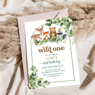 Invitation pour le 1er anniversaire d'animaux de l