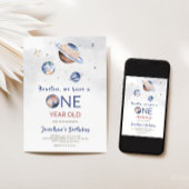 Invitation pour le 1er anniversaire dans l'espace