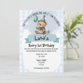 Invitation pour le 1er anniversaire de Beary (Debout devant)