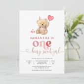 Invitation pour le 1er anniversaire de Beary Sweet (Debout devant)