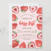 Invitation pour le 1er anniversaire de Berry (Devant)