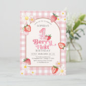 Invitation pour le 1er anniversaire de Berry First (Debout devant)