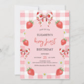 Invitation pour le 1er anniversaire de Berry First (Devant)