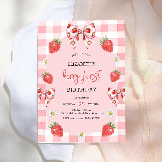 Invitation pour le 1er anniversaire de Berry First