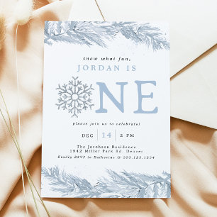 Invitation pour le 1er anniversaire de Blue Snowfl