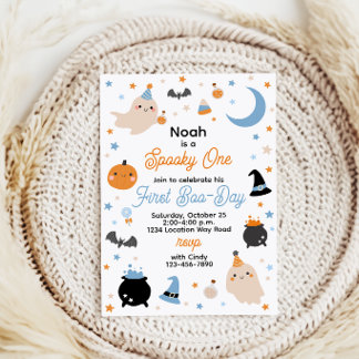 Invitation pour le 1er anniversaire de Blue Spooky