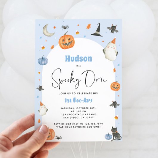 Invitation pour le 1er anniversaire de Blue Spooky
