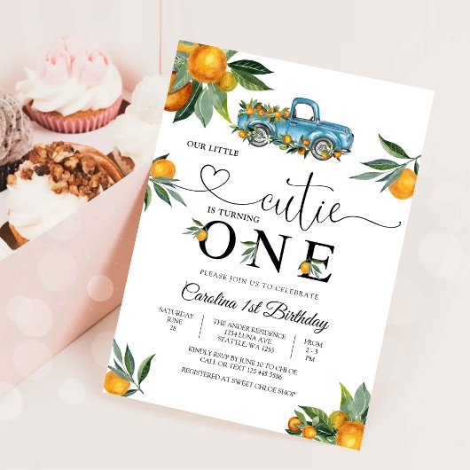 Invitation pour le 1er anniversaire de Blue Truck 