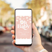 Invitation pour le 1er anniversaire de Boho Daisy 