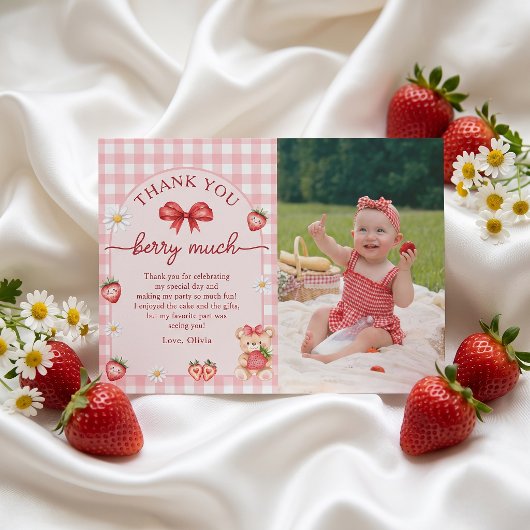 Invitation pour le 1er anniversaire de Bow Berry S