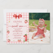 Invitation pour le 1er anniversaire de Bow Berry S (Devant)