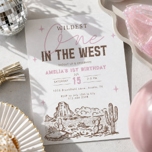 Invitation pour le 1er anniversaire de Cowgirl Wil