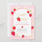 Invitation pour le 1er anniversaire de Daisy Straw (Devant)