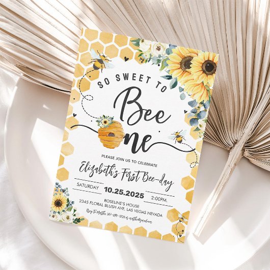 Invitation pour le 1er anniversaire de Douce comme