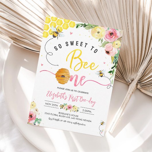 Invitation pour le 1er anniversaire de Douce comme