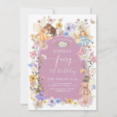 Invitation pour le 1er anniversaire de Fairy First (Devant)